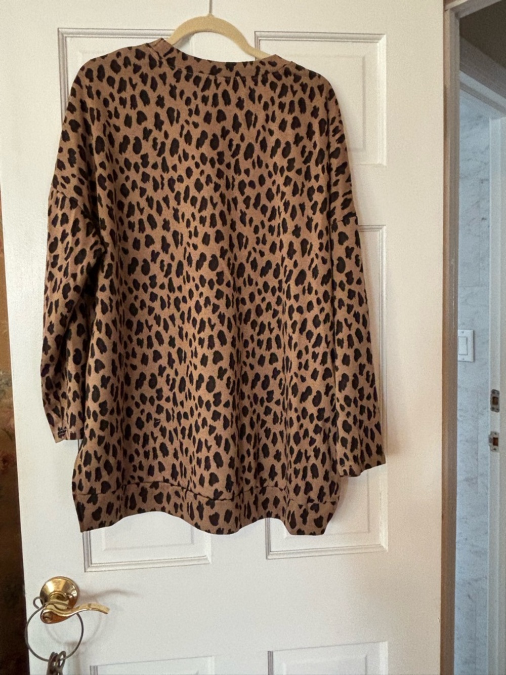 Amaryllis Leopard Print Tunic - Brown & Black